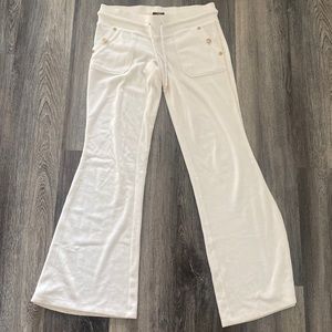 RARE Juicy Couture Velour White Resort Pants